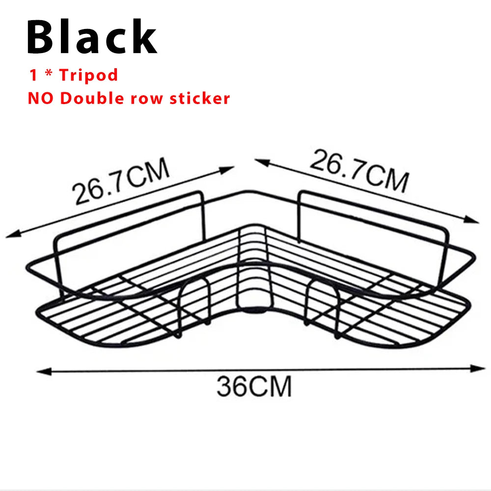 Bathroom Shelf No-Drill Corner Shelf Shower Wall Mounted