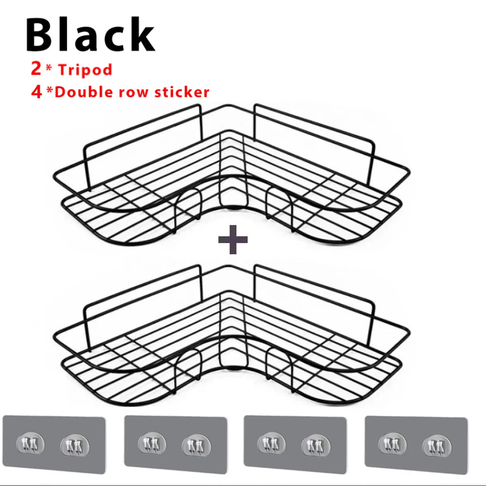 Bathroom Shelf No-Drill Corner Shelf Shower Wall Mounted