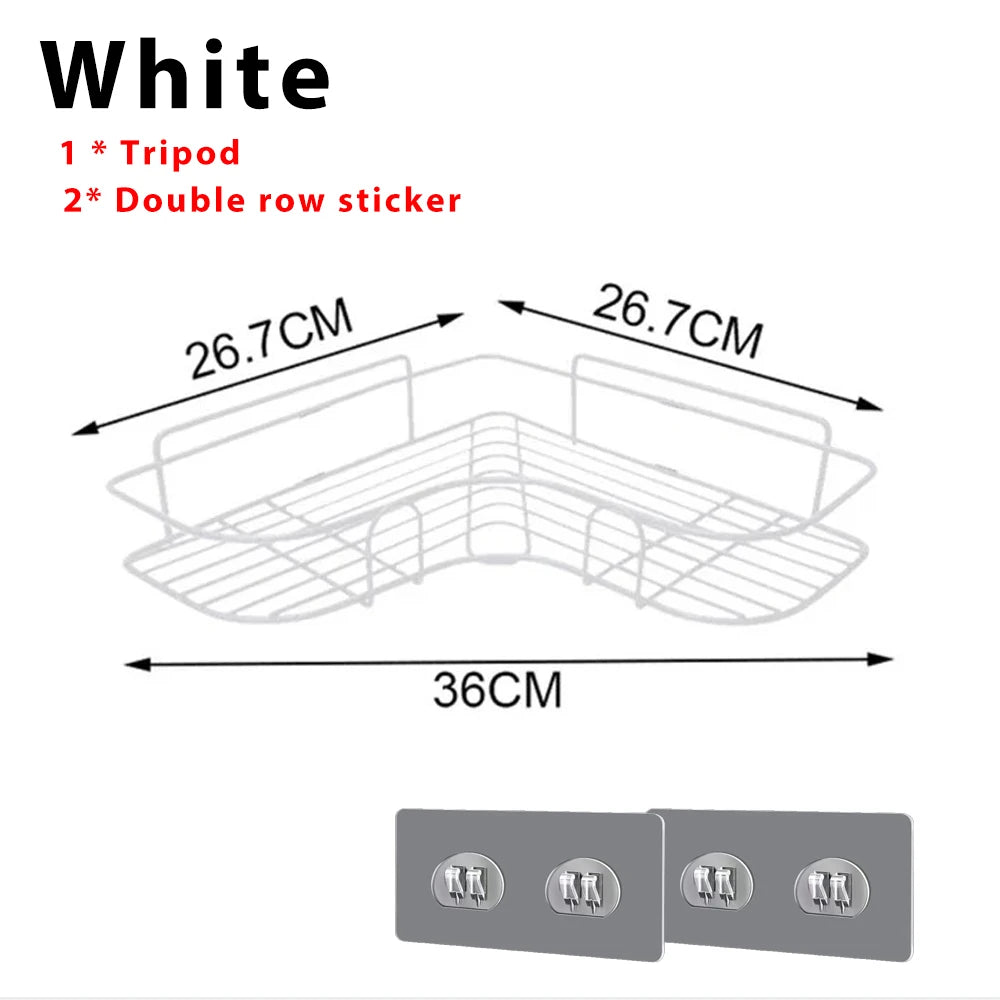 Bathroom Shelf No-Drill Corner Shelf Shower Wall Mounted