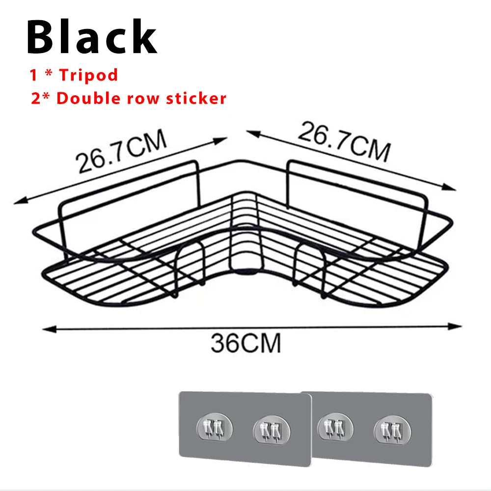 Bathroom Shelf No-Drill Corner Shelf Shower Wall Mounted